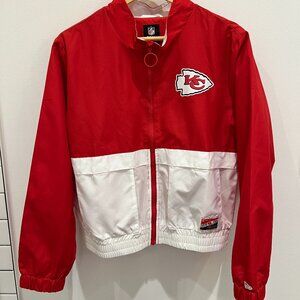 Kansas City Chiefs New Era Red & White Jacket | Women's Size M